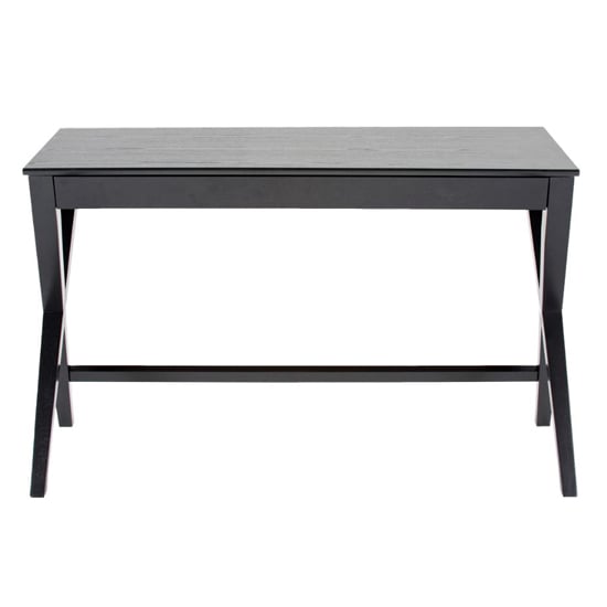 Werito Wooden Computer Desk With 1 Drawer In Black