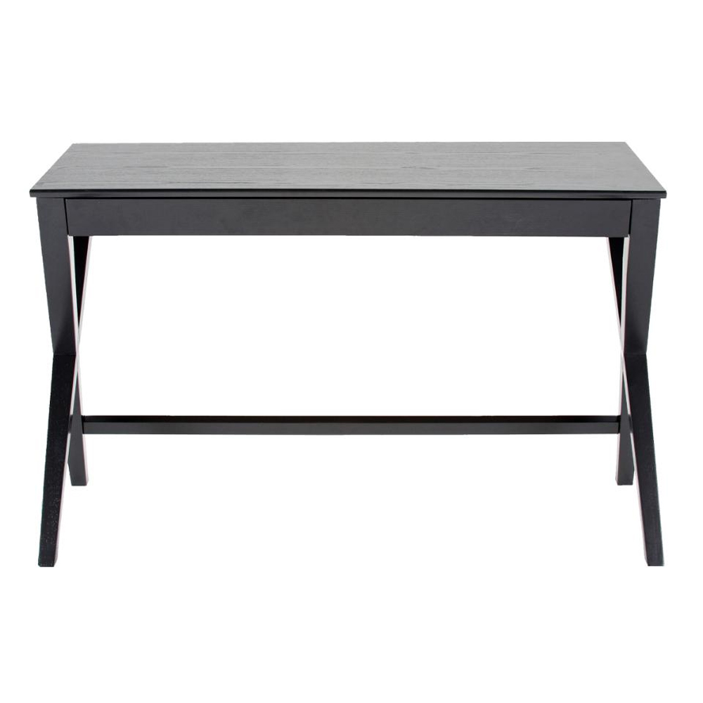 Werito Wooden Laptop Desk With 1 Drawer In Black