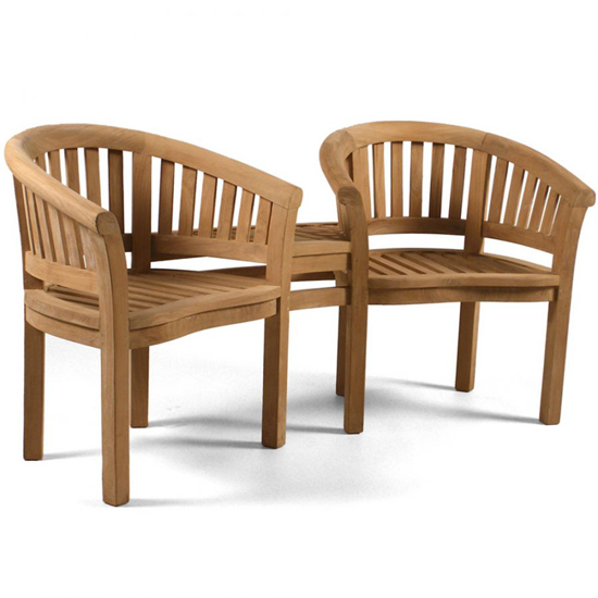 Read more about Wesley wooden companion seating bench in teak