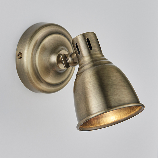 Westbury 1 Light Spotlight In Antique Brass