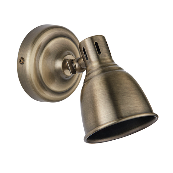 Westbury 1 Light Spotlight In Antique Brass