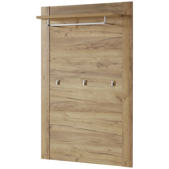 oak wall coat rack