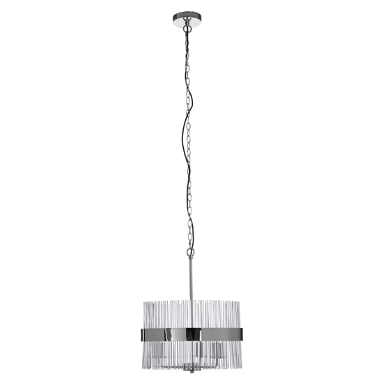 Product photograph of Westico Circular Ceiling Pendant Light In Silver Chrome from Furniture in Fashion