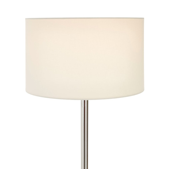 Westico Cream Fabric Shade Floor Lamp With Decorative Base_4