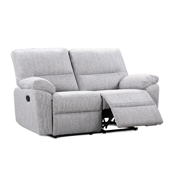 Westin 2 Seater Recliner Fabric Sofa In Sand And Zinc 31710