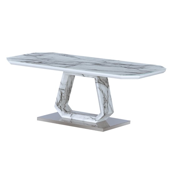 Photo of Wantu marble effect glass coffee table