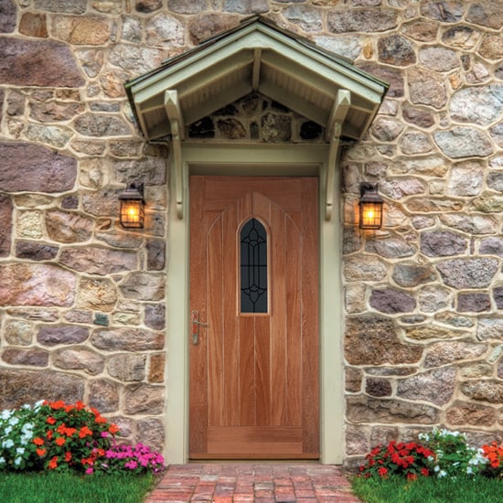 Photo of Westminster glazed 1981mm x 762mm external door in oak