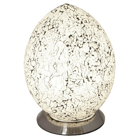 Mosaic White Egg Lamp