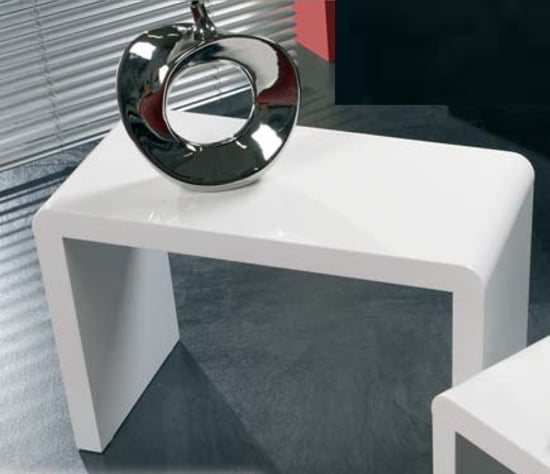 White High Gloss Side Coffee Table 8737 Furniture In