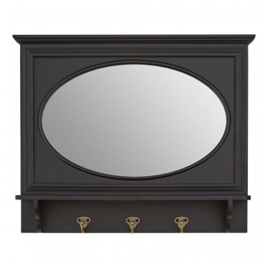 Whitely Wall Bedroom Mirror In Matte Black Frame_1