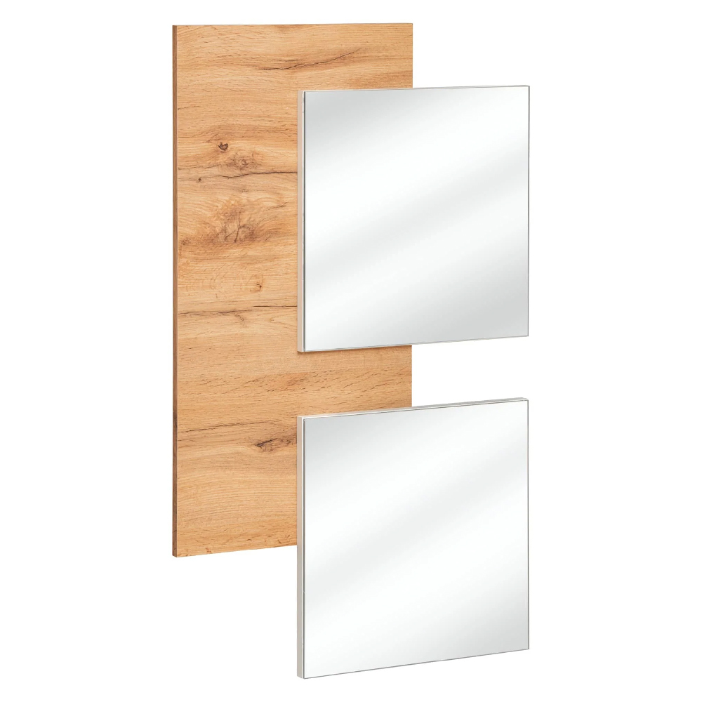 Elyria Wooden Hallway Mirror In Wotan Oak