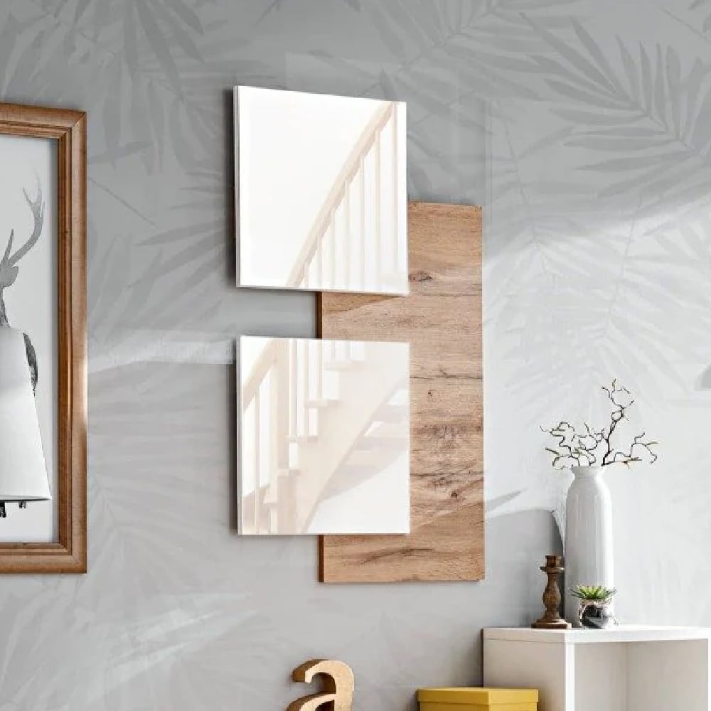 Read more about Elyria wooden hallway mirror in wotan oak