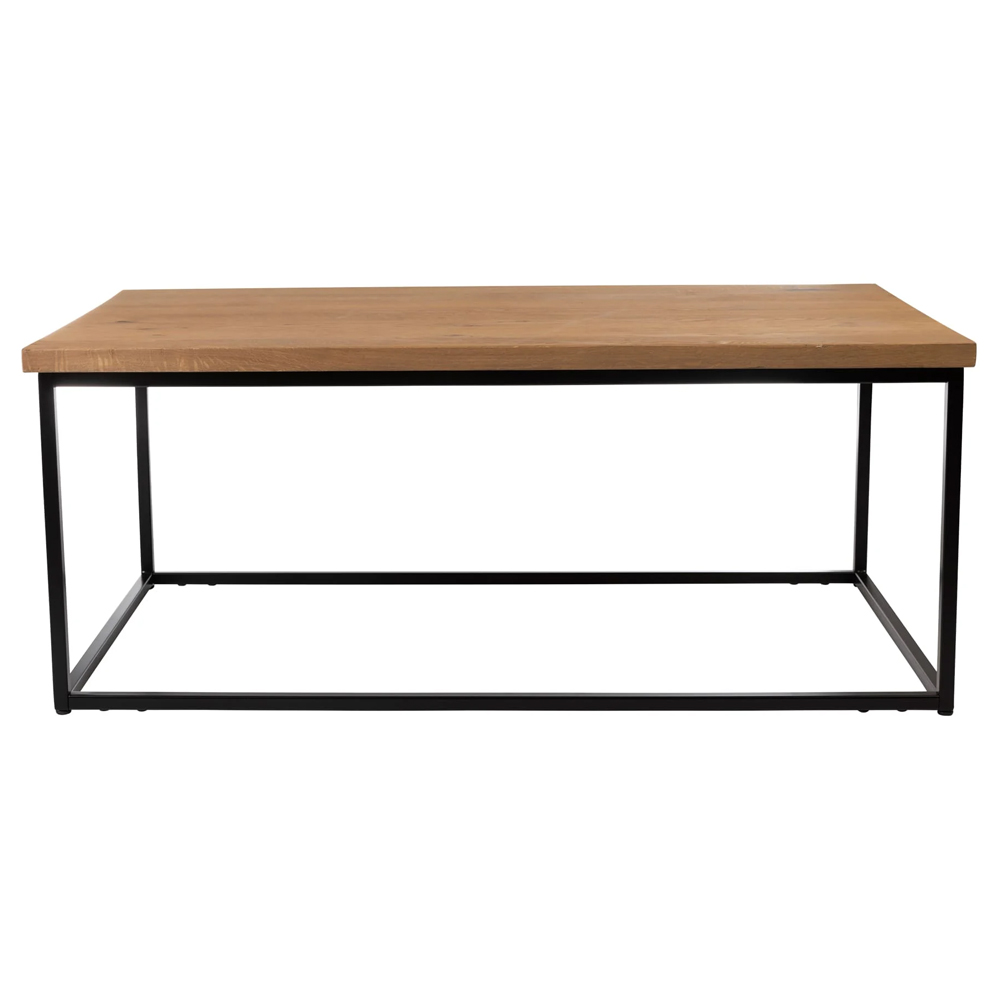 Wichita Wooden Rectangular Coffee Table In Rustic Antique