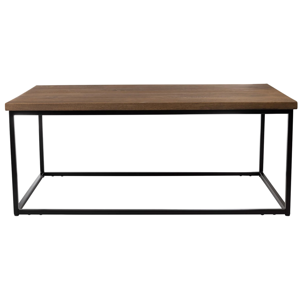 Wichita Wooden Rectangular Coffee Table In Smoked