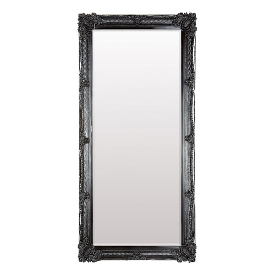Read more about Wickford large rectangular leaner floor mirror in black