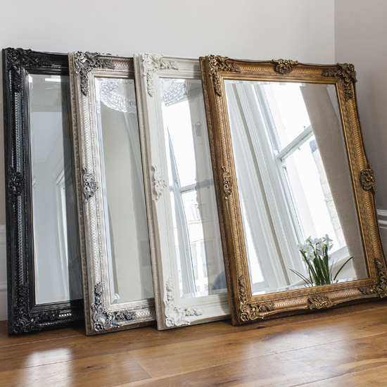 Wickford Small Rectangular Wall Mirror In Gold