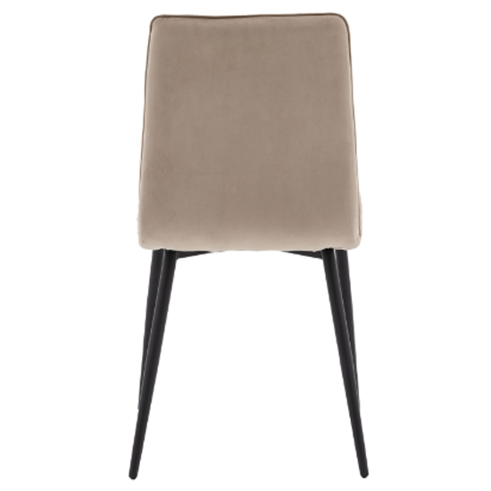 Wickham Taupe Fabric Dining Chairs In Pair