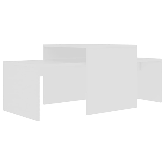 Wilde Wooden Set Of 2 Coffee Tables In White