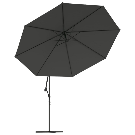 Wilder Cantilever 3.5m Polyester Fabric Parasol In Anthracite
