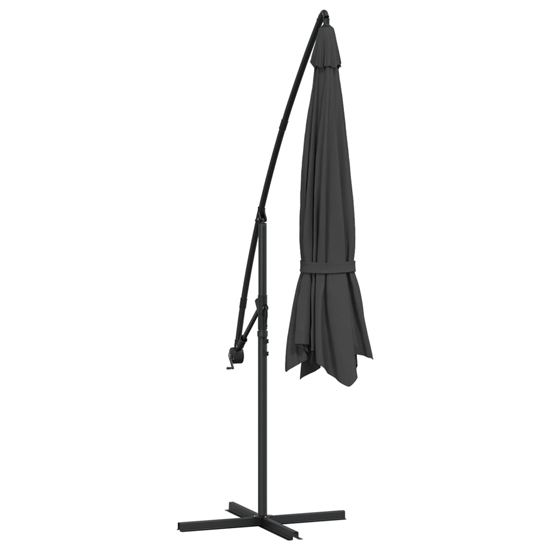 Wilder Cantilever 3.5m Polyester Fabric Parasol In Anthracite