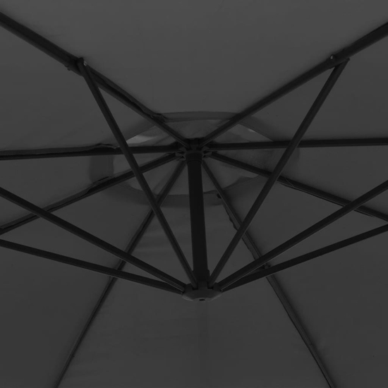 Wilder Cantilever 3.5m Polyester Fabric Parasol In Anthracite
