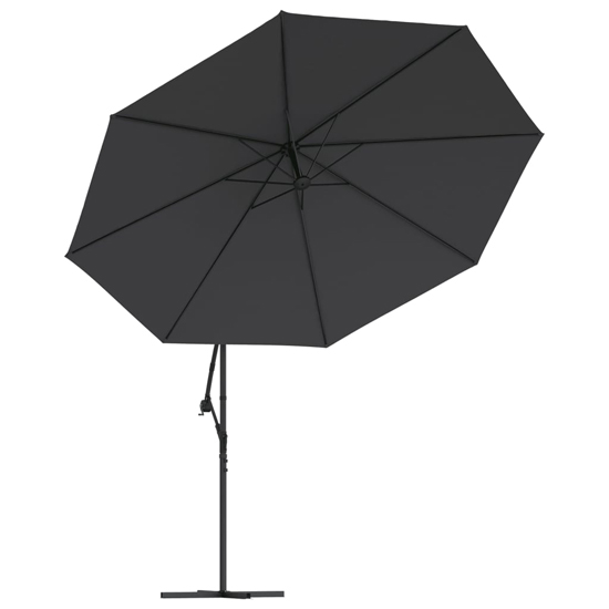Wilder Cantilever 3.5m Polyester Fabric Parasol In Black