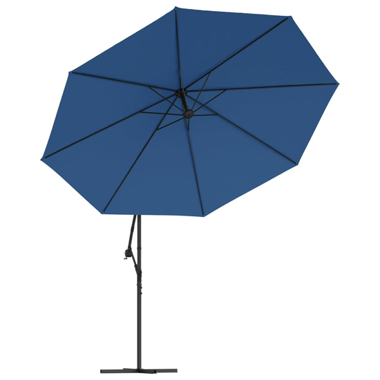 Wilder Cantilever 3.5m Polyester Fabric Parasol In Blue