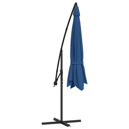Wilder Cantilever 3.5m Polyester Fabric Parasol In Blue