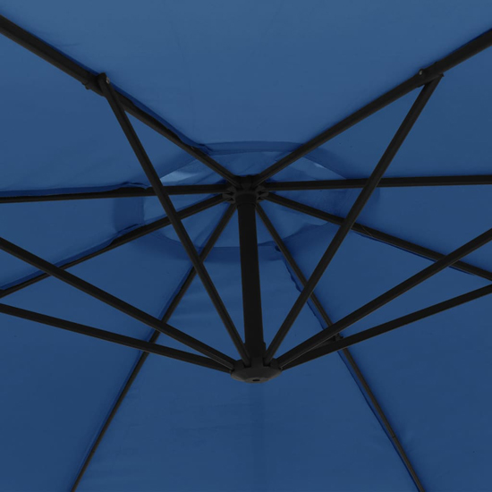 Wilder Cantilever 3.5m Polyester Fabric Parasol In Blue