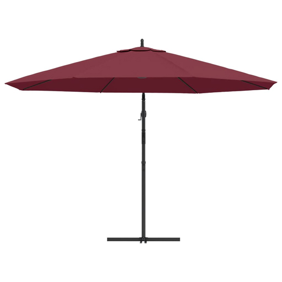Wilder Cantilever 3.5m Polyester Fabric Parasol In Bordeaux Red
