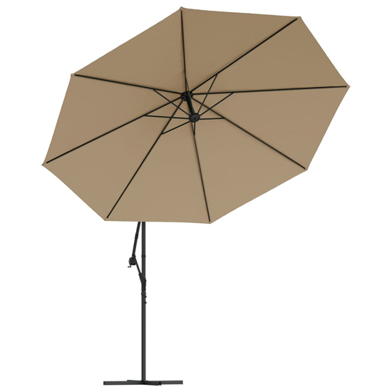 Wilder Cantilever 3.5m Polyester Fabric Parasol In Taupe