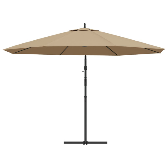Wilder Cantilever 3.5m Polyester Fabric Parasol In Taupe