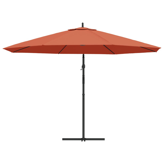 Wilder Cantilever 3.5m Polyester Fabric Parasol In Terracotta