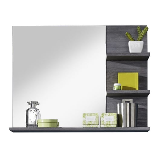 Wildon Bathroom Wall Mirror In White And Smoky Silver_2