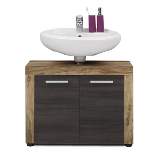 Product photograph of Wildon Wooden Vanity Cabinet In Walnut And Touch Wood Dark Brown from Furniture in Fashion