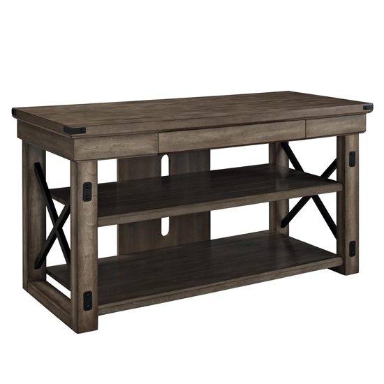 Wildwoods Wooden TV Stand Small In Rustic Grey