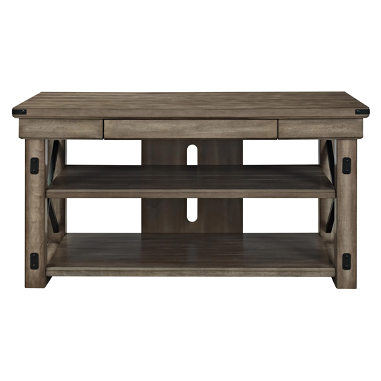 Wildwoods Wooden TV Stand Small In Rustic Grey