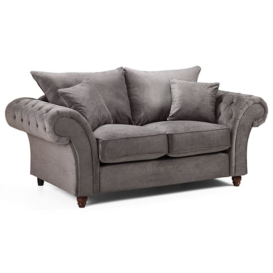 Photo of Williton fabric 2 seater sofa in dark grey
