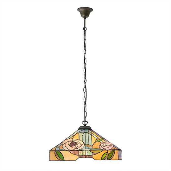 Willow 3 Lights Large Pendant Light In Dark Bronze