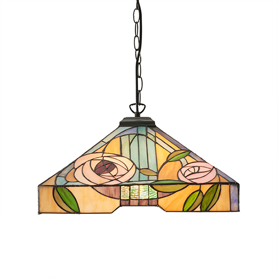 Willow 3 Lights Large Pendant Light In Dark Bronze