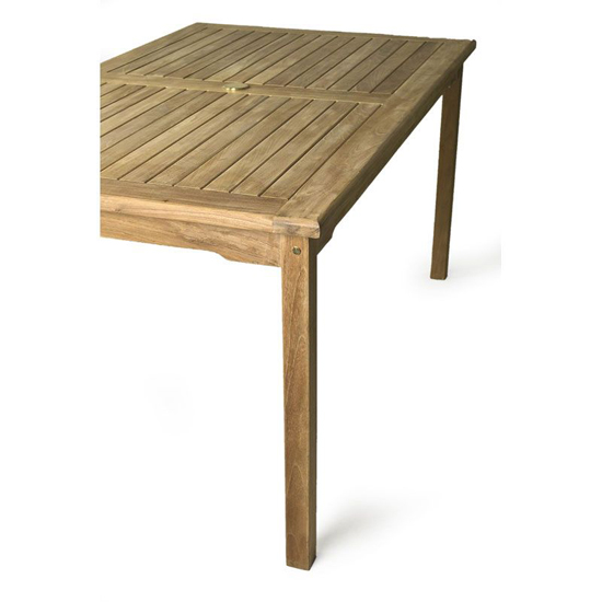 Willow Wooden Rectangular Dining Table In Teak