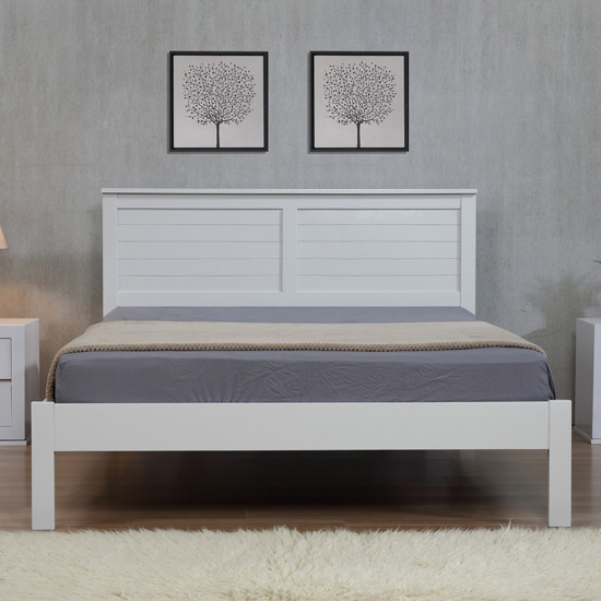 Wauna Wooden 4 Foot Bed In Grey Furniture in Fashion