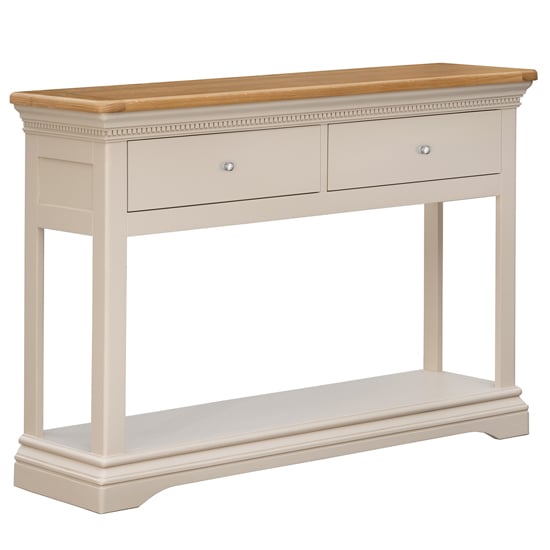 Photo of Winches wooden console table in silver birch