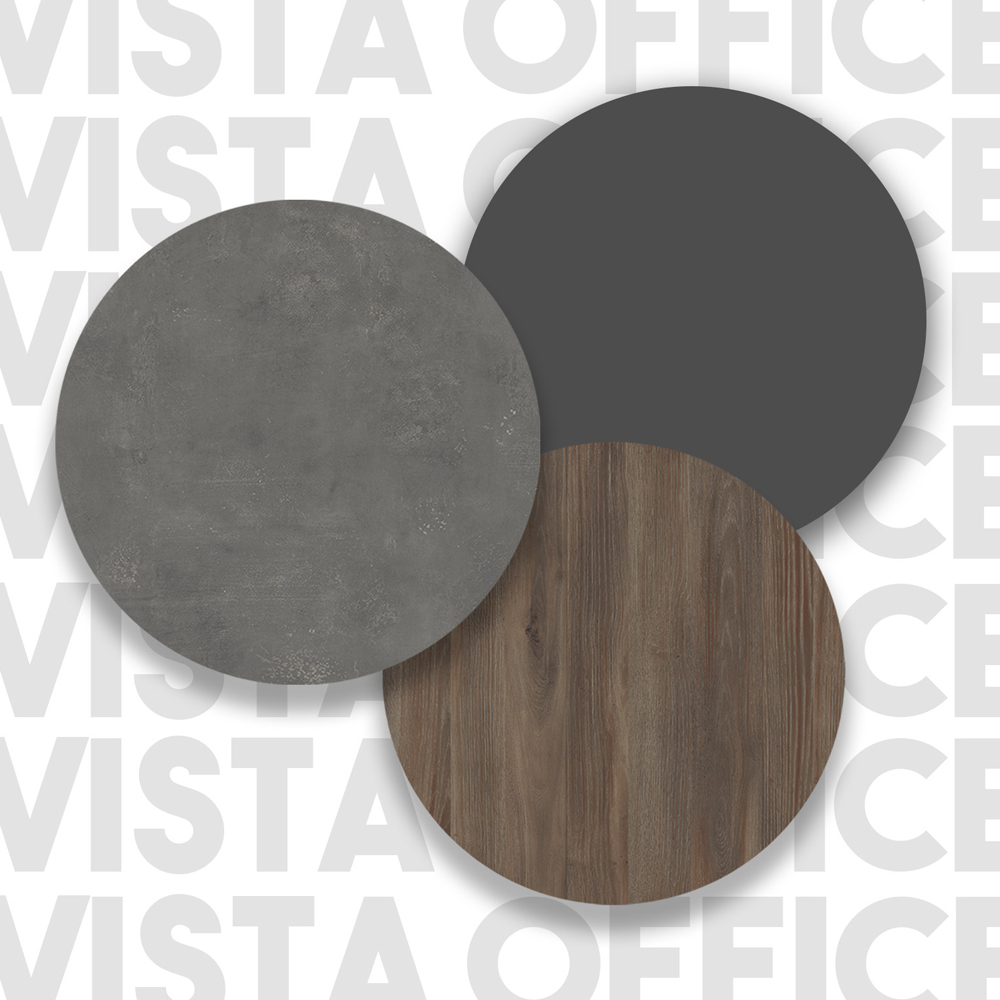 Windsor Wooden Executive Office Furniture Set in Brown Grey and Anthracite