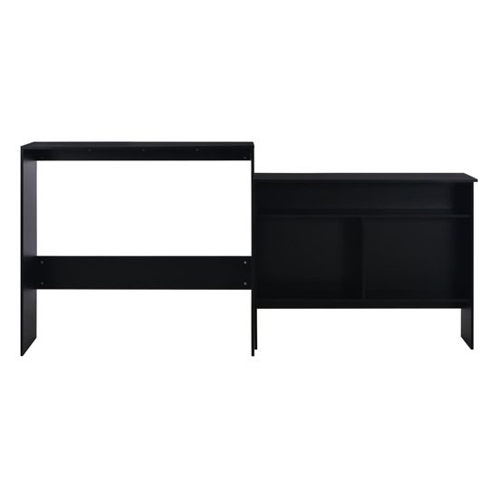 Winnie Wooden Bar Table With 2 Table Tops In Black
