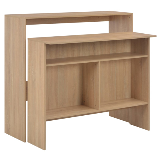 Winnie Wooden Bar Table With 2 Table Tops In Oak