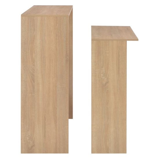 Winnie Wooden Bar Table With 2 Table Tops In Oak