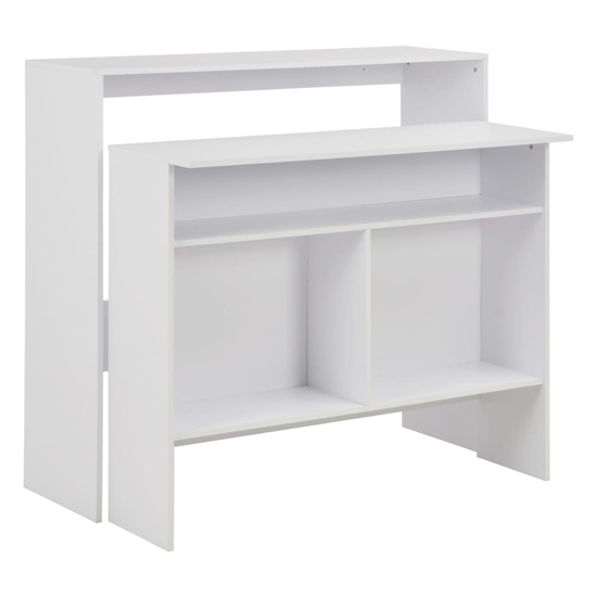 Winnie Wooden Bar Table With 2 Table Tops In White