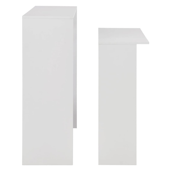 Winnie Wooden Bar Table With 2 Table Tops In White