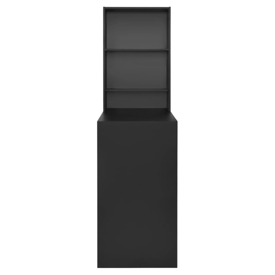 Winnie Wooden Bar Table With Cabinet In Black